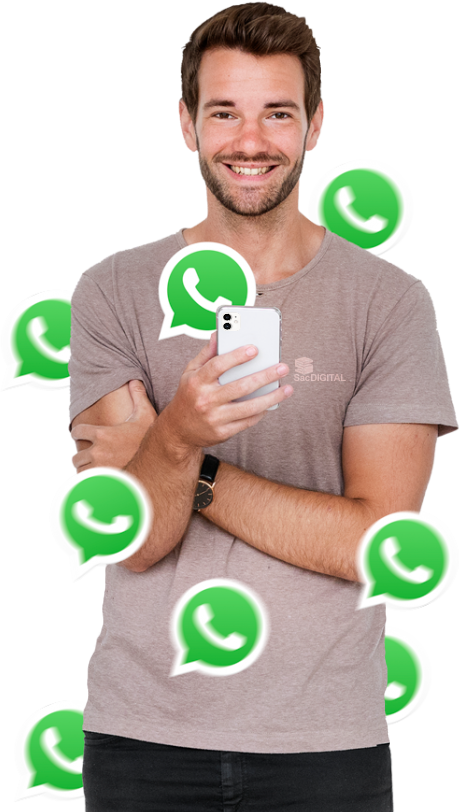 Clientes que utilizam o WhatsApp para se comunicar com as empresas
