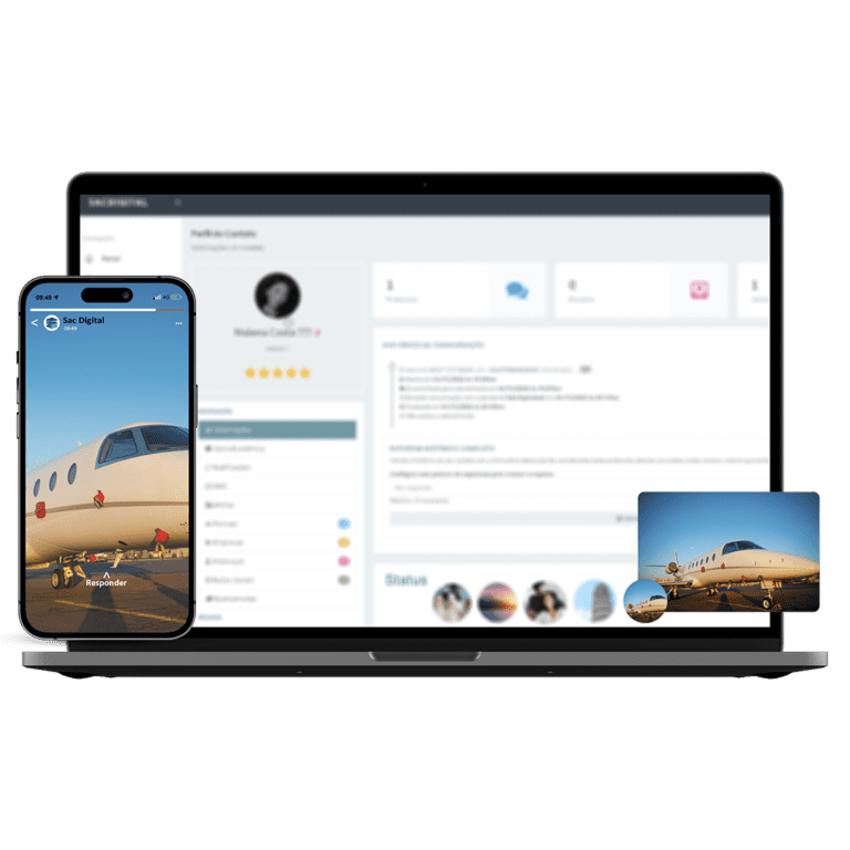 Seu negócio terá acesso às postagens e pulicações de status de todos os contatos que se comunicam com sua empresa e que obrigatoriamente salvaram seu número na agenda de contatos.