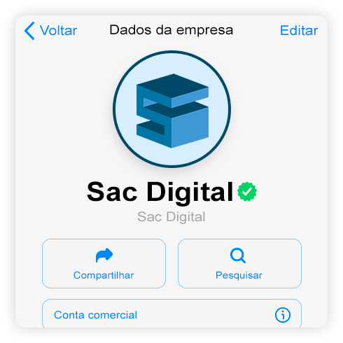 Imagem de Perfil do seu contato no whatsapp business